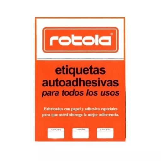 ETIQUETA ROTOLA N 3050 BORDE AZUL