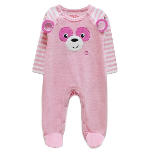 PIJAMA PLUSH FISHER PRICE OSO ROSA 6-9M