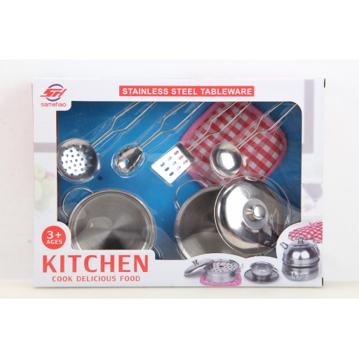 SET COCINA METAL 8 PIEZAS