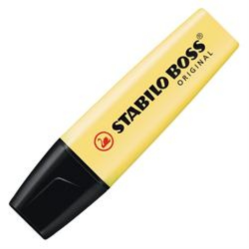 Marcador Fluo Stabilo Boss Pastel Amarillo