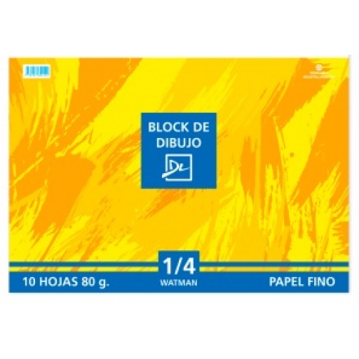 BLOCK DIBUJO 1/4 W DALI  80 GR FINO