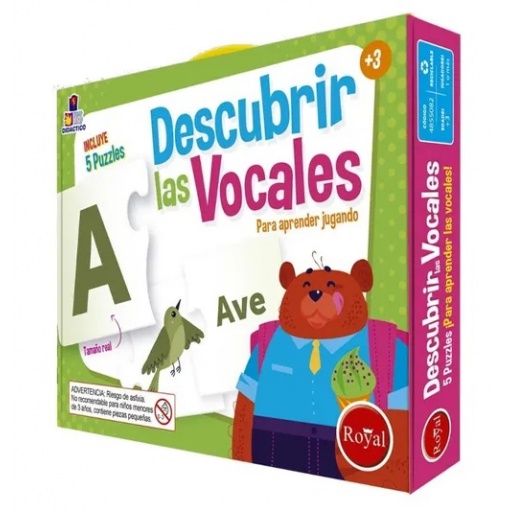 Juego de Mesa Descubrir Vocales y Numero Royal