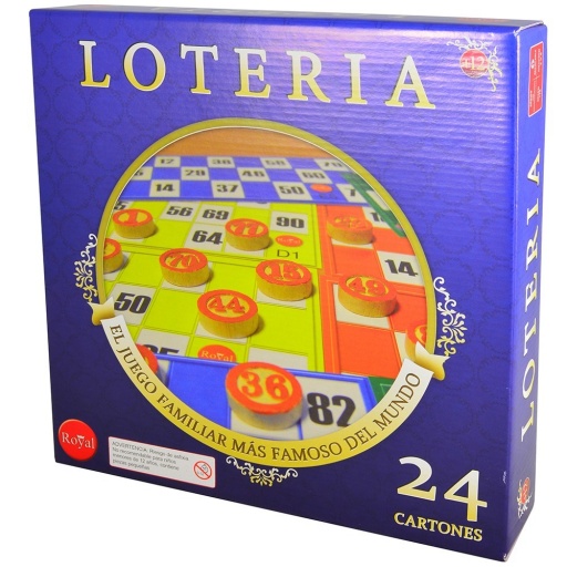 Juego de Mesa Loteria 24 Cartones Royal