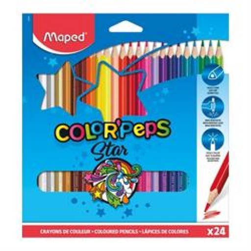 LAPICES MAPED COLOR PEPS X 24 COLORES