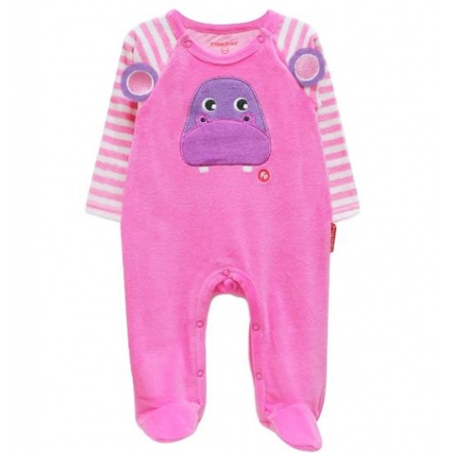 PIJAMA PLUSH FISHER PRICE 3D HIPO FUCSIA 0-3M