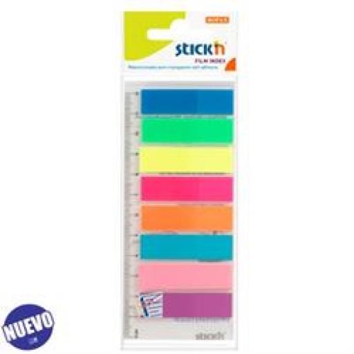 INDICE STICK'N FILM 8 COLORES + REGLA