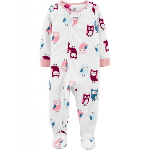 PIJAMA CARTERS MICROPOLAR BUHOS NENA  12M