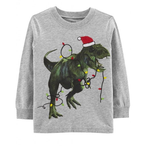 REMERA CARTERS ALGODON DINO 12M