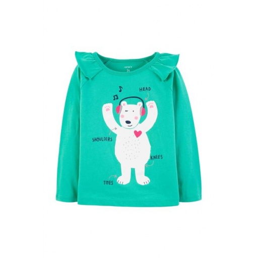 REMERA CARTERS MANGA LARGA OSO POLAR