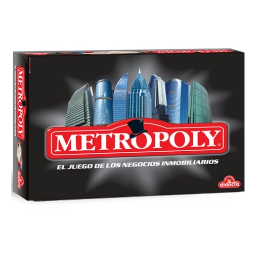 JUEGO DE MESA METROPOLY EL JUEGO DE LOS NEGOCIOS INMOBILIARIOS  DIDACTA