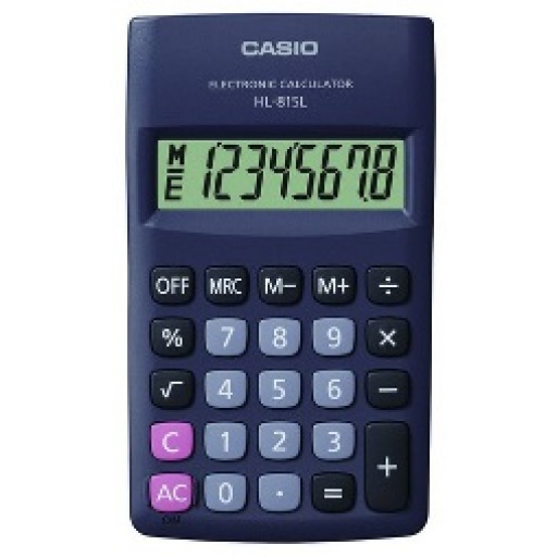 CALCULADORA CASIO HL-815 NEGRA