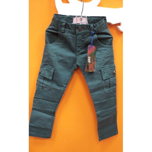 PANTALON CARGO GABARDINA NIO CIRILO