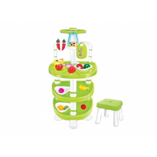 JUEGO FRUTAS Y VERDURAS 3 PISOS CON BANCO ML-1055