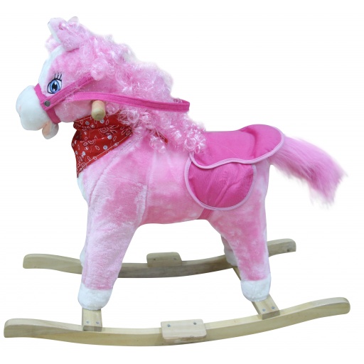 BALANCIN MADERA Y PELUCHE PONY CON SONIDO