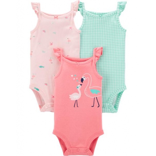 SET X 3 BODYS MUSCULUSAS ESTAMPADOS BEBE