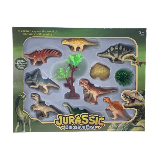 DINOSAURIOS X 8 CON ACCS EN CAJA