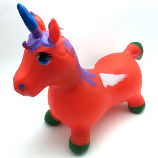 INFLABLE SALTARIN UNICORNIO LUZ Y SONIDO 1400G