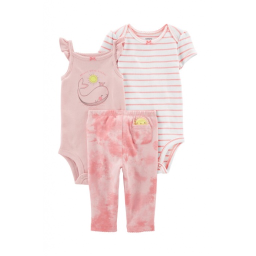 SET 3PC PANTALON TIE DYE ALGODON NIA CARTERS