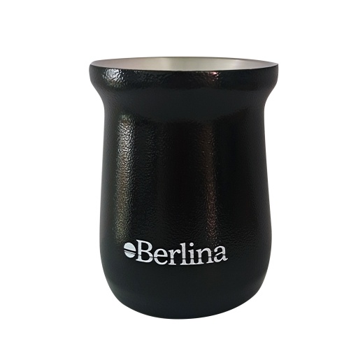 MATE 260ML ALTO CAJA BERLINA NEGRO