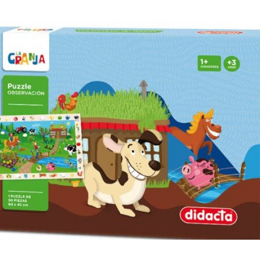 DIDACTA PUZZLE OBSERVACION 5 PCS LA GRANJA