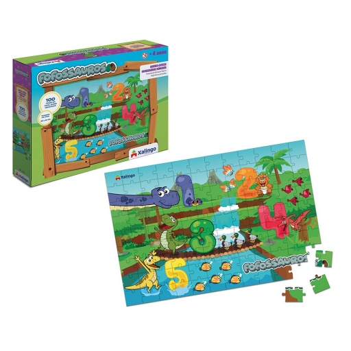 PUZZLE 100PZAS DINOSAURIOS XALINGO