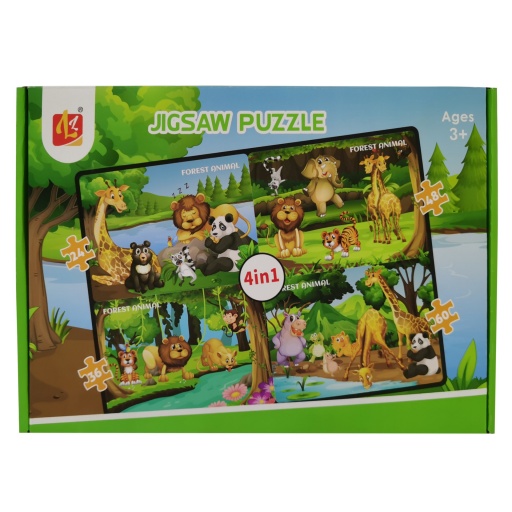 PUZZLE 168PZAS ANIMALES EN CAJA 0270