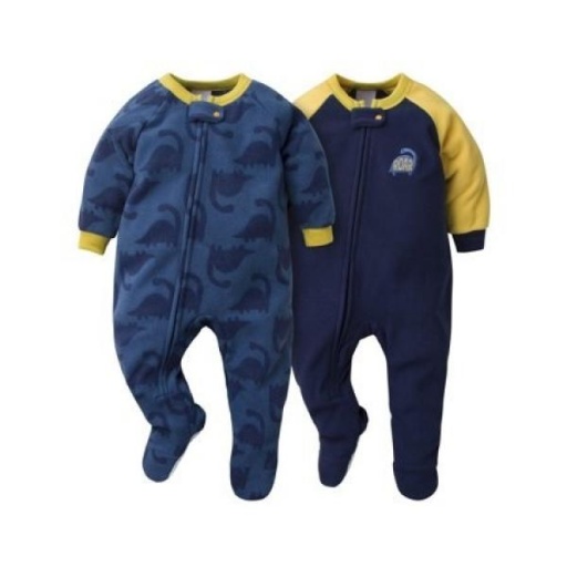 ENTERITOS ML POLAR CON PIE DINO SET 2 GERBER 6-9M