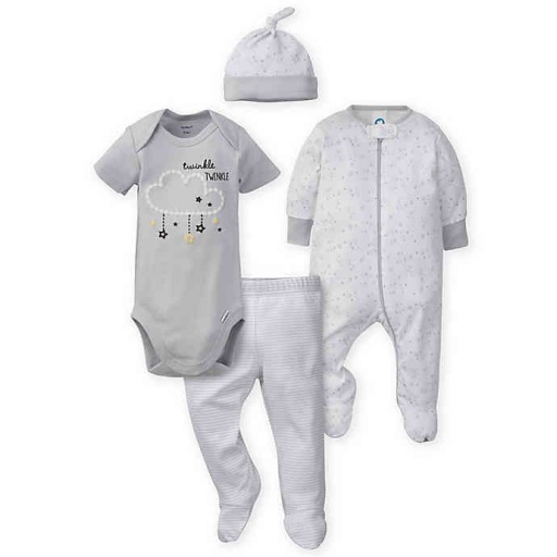 CONJUNTO SET 4 PIEZAS NUBE GERBER 3-6M