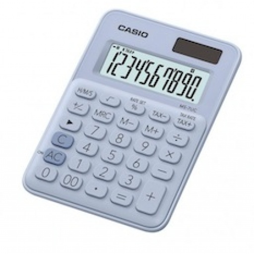 CALCULADORA CASIO MS-7UC  MY STYLE CELESTE PASTEL