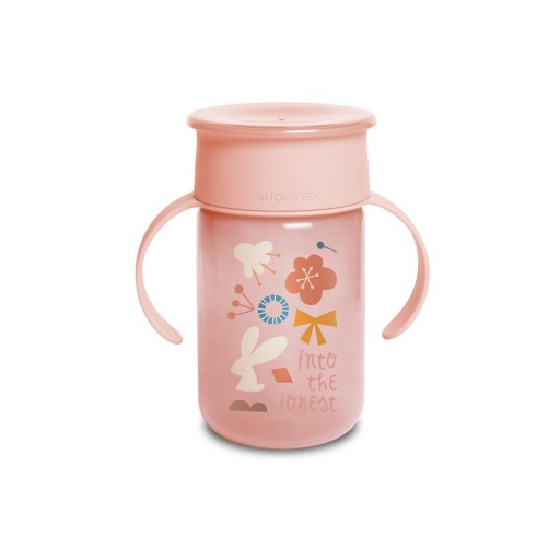 VASO 360 SUAVINEX APRENDIZAJE +12M 340ML FOREST ROSA