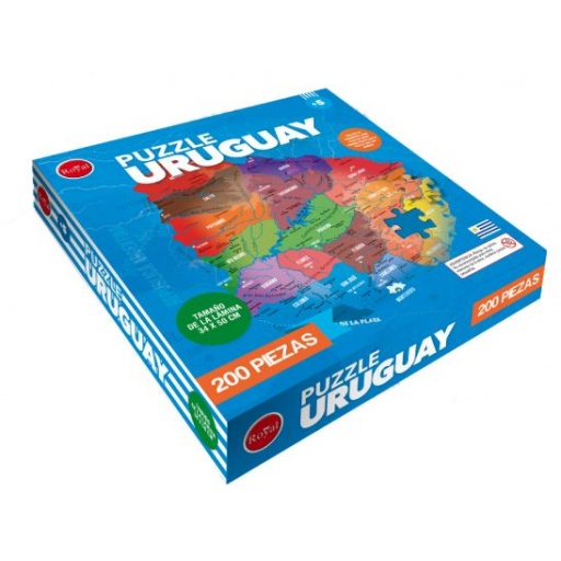 Juego de Mesa Puzzle Mapa Uruguay Royal