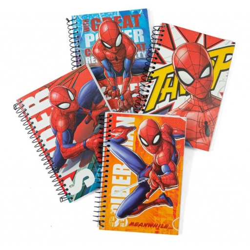 LIBRETA CABALLITO CON ESPIRAL 96HS SPIDERMAN