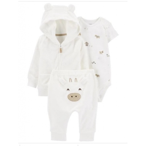 SET 3 PC PANTALON + CAMPERA Y BODY MC CARTERS 12M