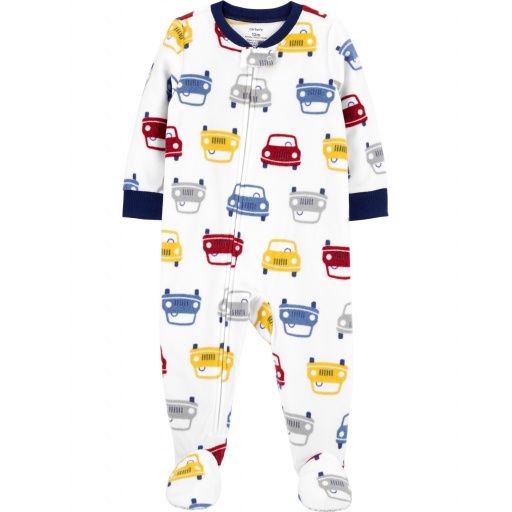 PIJAMA PIE AUTOS MICROPOLAR BEBE CARTERS 12M