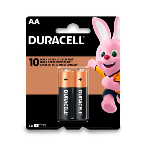 PILA ALCALINAS AA  DURACELL X 2 UNIDADES