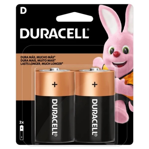 PILA ALCALINAS DURACELL GRANDES X 2 UNIDADES