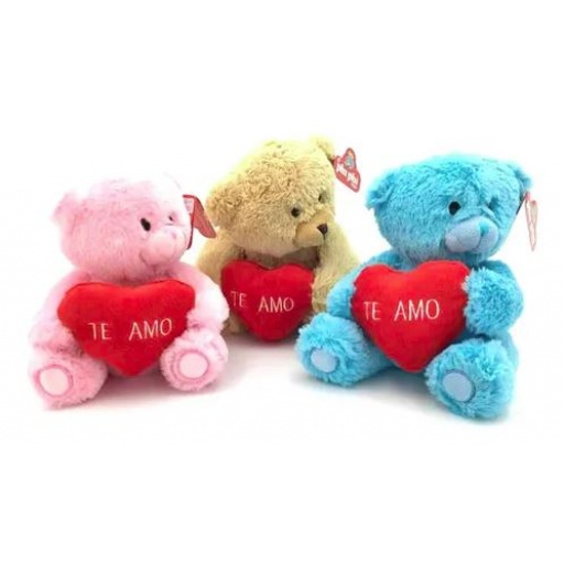 PELUCHE OSO SENTADO  CORAZON TE AMO PHI PHI 200007