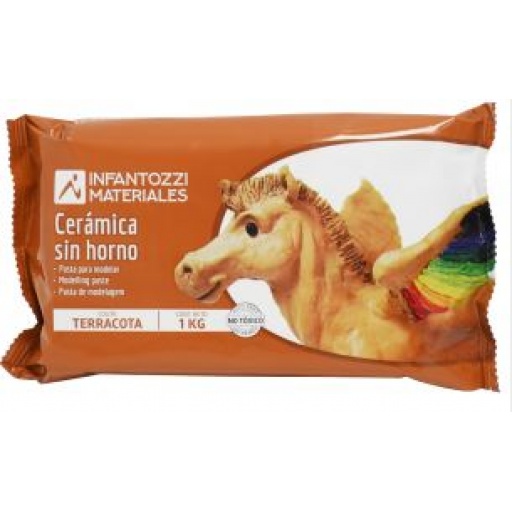 CERAMICA SIN HORNO 1KG INFANTOZZI TERRACOTA