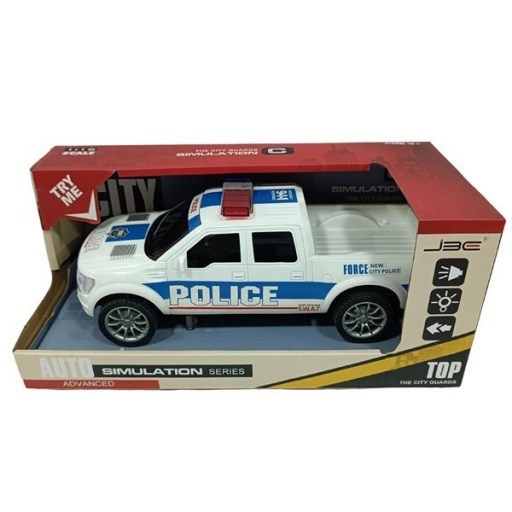 CAMIONETA POLICIA CON LUZ SONIDO CAJA 0469