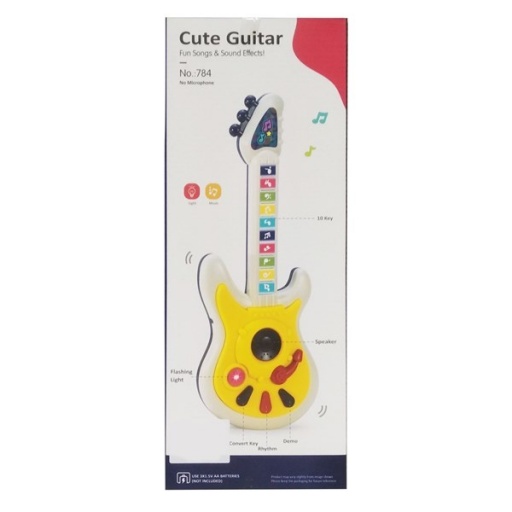 GUITARRA CON MICROFONO LUZ SONIDO 3AA 0064