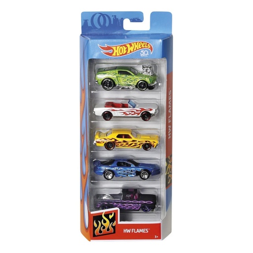 AUTO HOT WHEELS PACK X 5 MATTEL