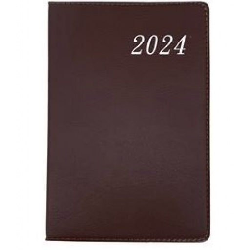 AGENDA 2024 TAPA DE PU VARIOS COLORES LISA