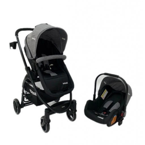 Coche Alfa Travel System Gris Bebesit