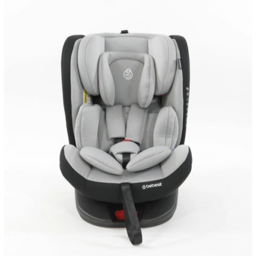 BEBESIT SILLA AUTO CON ISOFIX 360 SATURN 0/1/2/3  GRIS