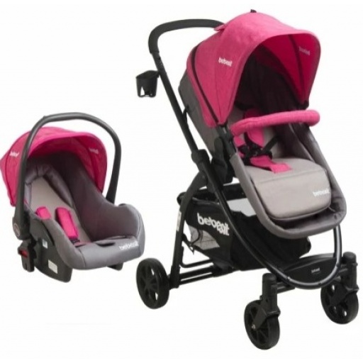 BEBESIT COCHE ALFA TRAVEL SYSTEM ROSA