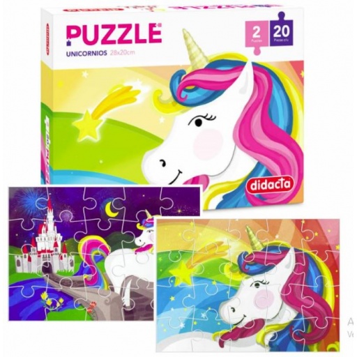 DIDACTA PUZZLE UNICORNIO 2 X 20