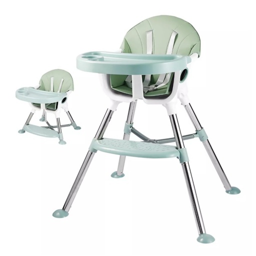 SILLA DE COMER PARA BEBE CON ALTURA REGULABLE GRIS