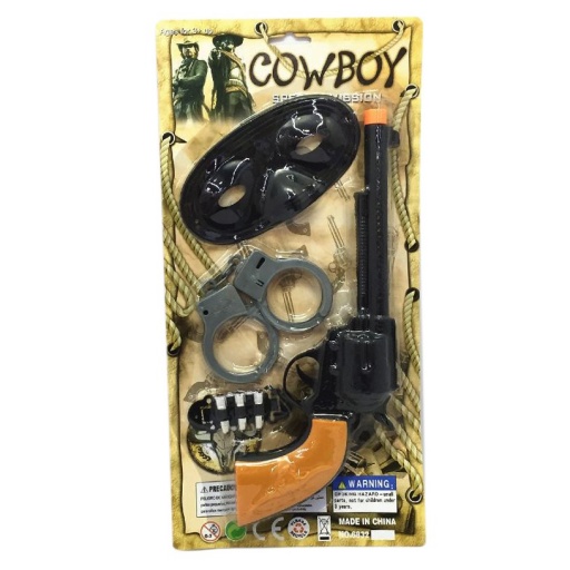 PISTOLA COWBOY MASCARA ESPOSAS