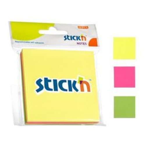 BLOCK NOTAS ADHESIVAS STICK`N 76X76MM FLO