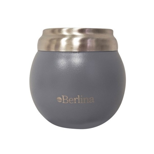 MATE BERLINA 210ML ACERO DOBLE PARED GRIS